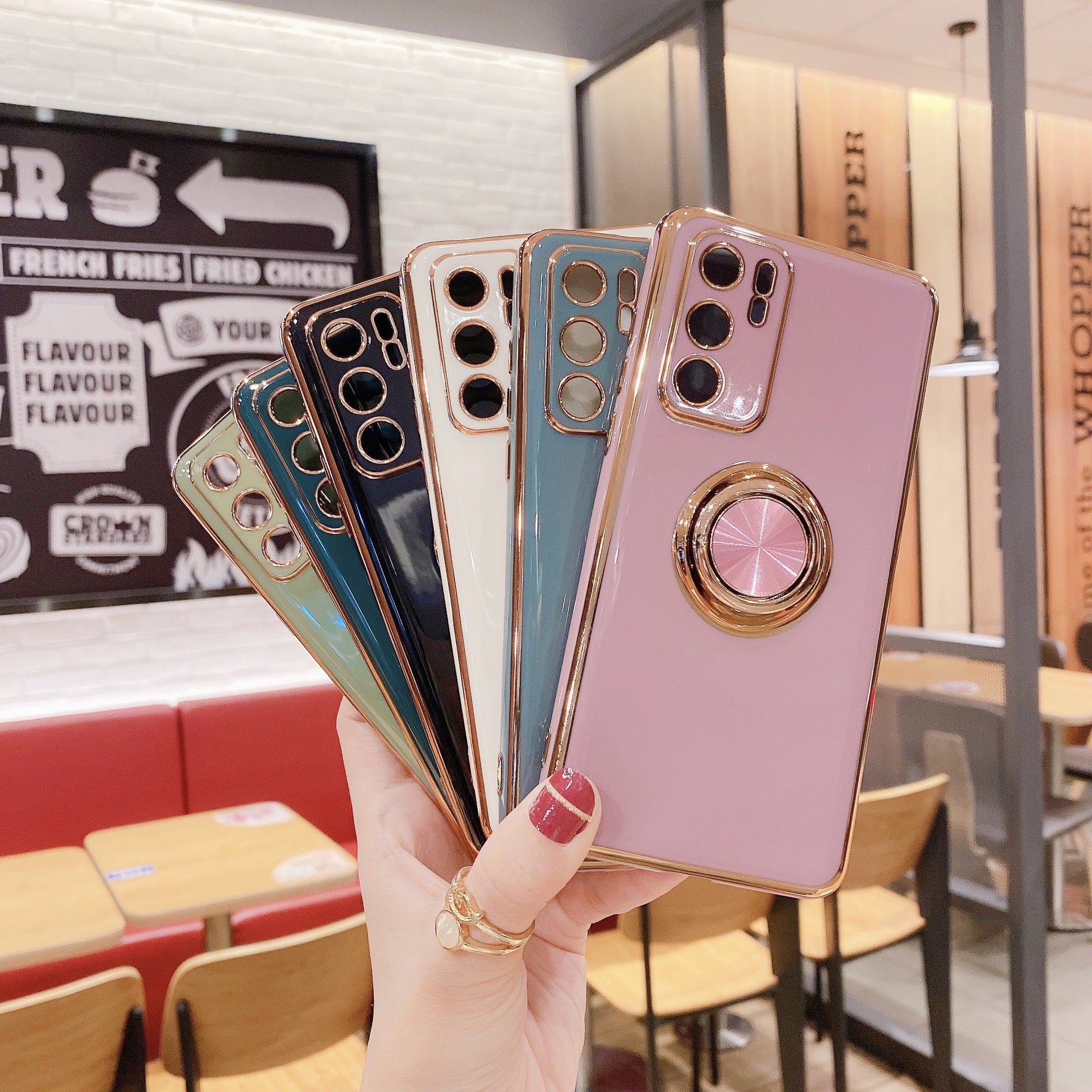 Mobile Phone Shell P40PRO Ring Buckle Bracket Magnetic Car