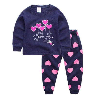 Long-sleeve Girls And Childrens Homewear Set