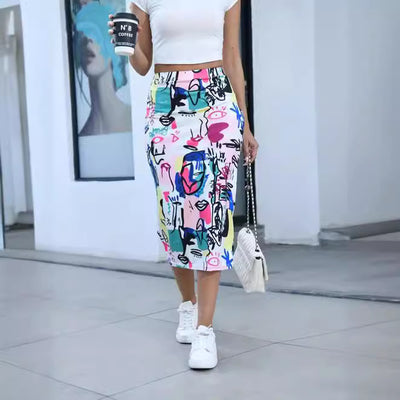 Pencil Skirt With Pleats Figure-hugging Style