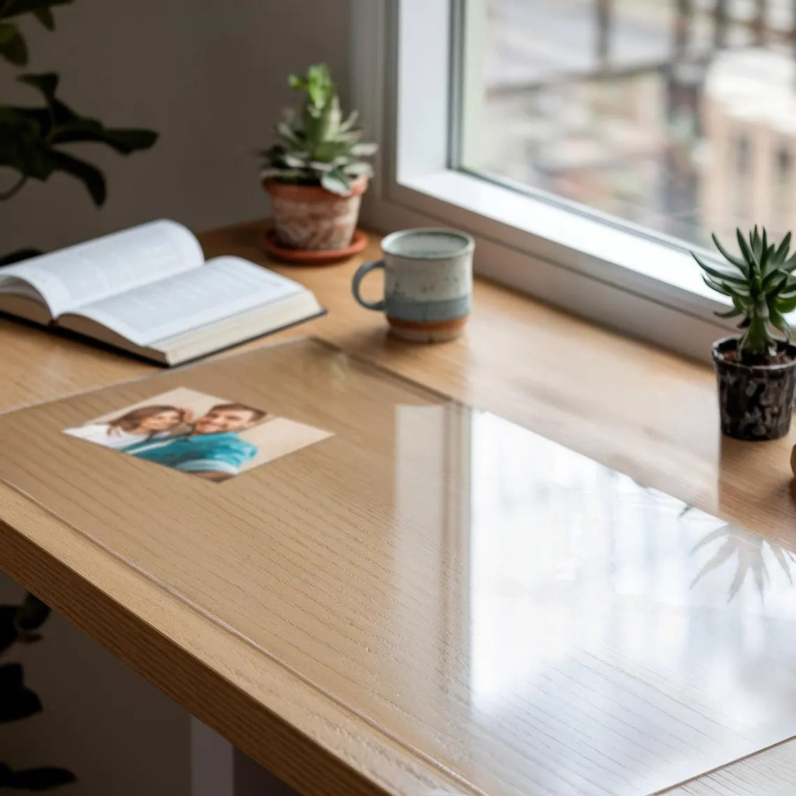 Clear PVC Table Cover Transparent Desk Protector Mat