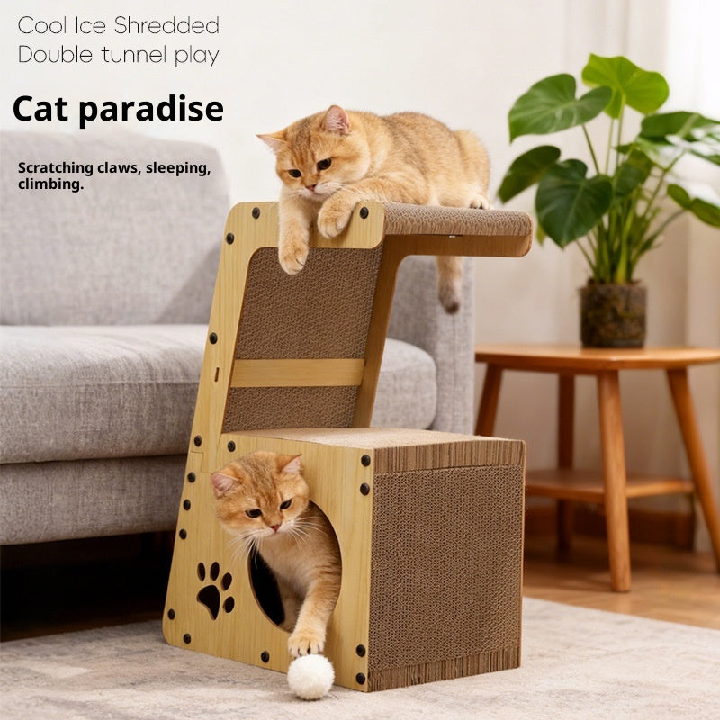 All In One Multifunctional Corrugated Paper Cat Self