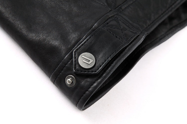 Men's Leather Leather Slim-fit Motorcycle Goatskin Jacket Cowhide