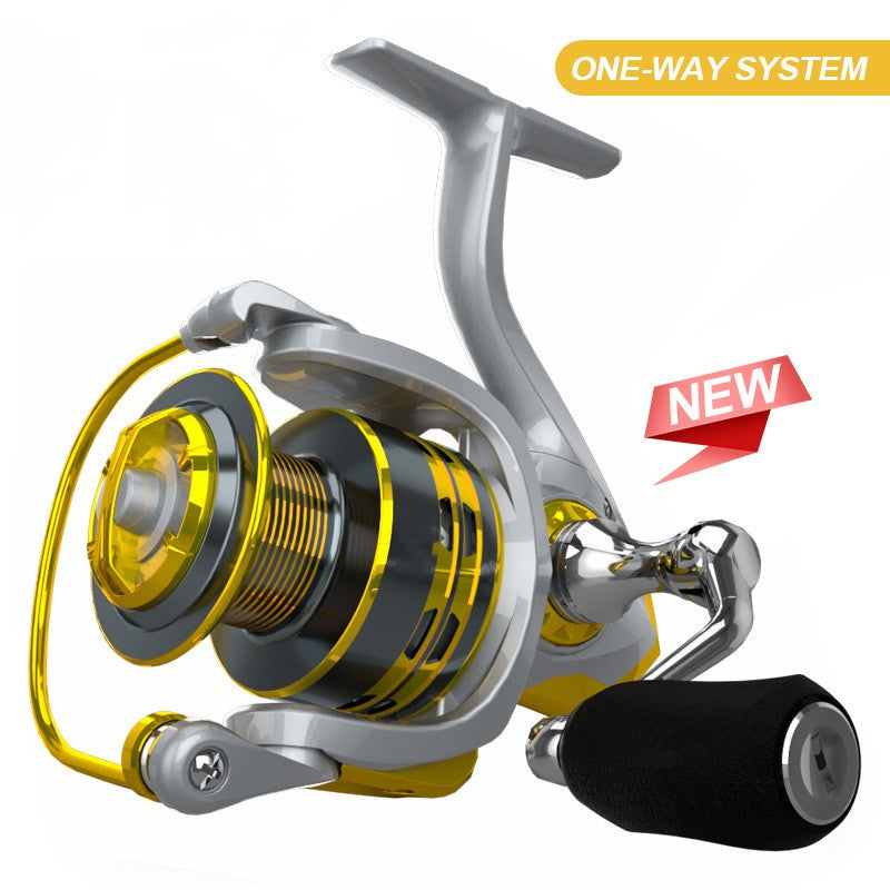 All Metal Diagonal CNC Sea Pole Wheel Rocker Spinning