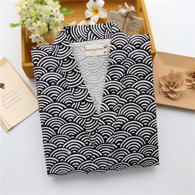 Mens Short-sleeve and Shorts Pajama Set Made of Pure Cotton