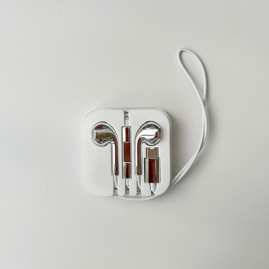 Electroplated In-ear Headphones with Microphone and Inline