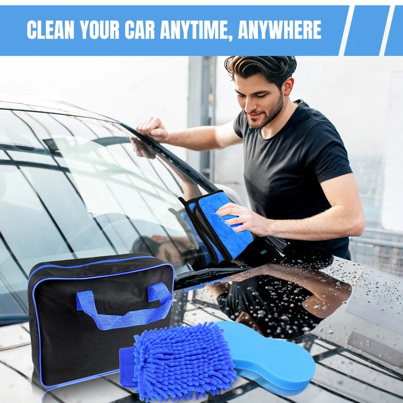 Auto detaillering borstel set brushes schoonmaak voorruit