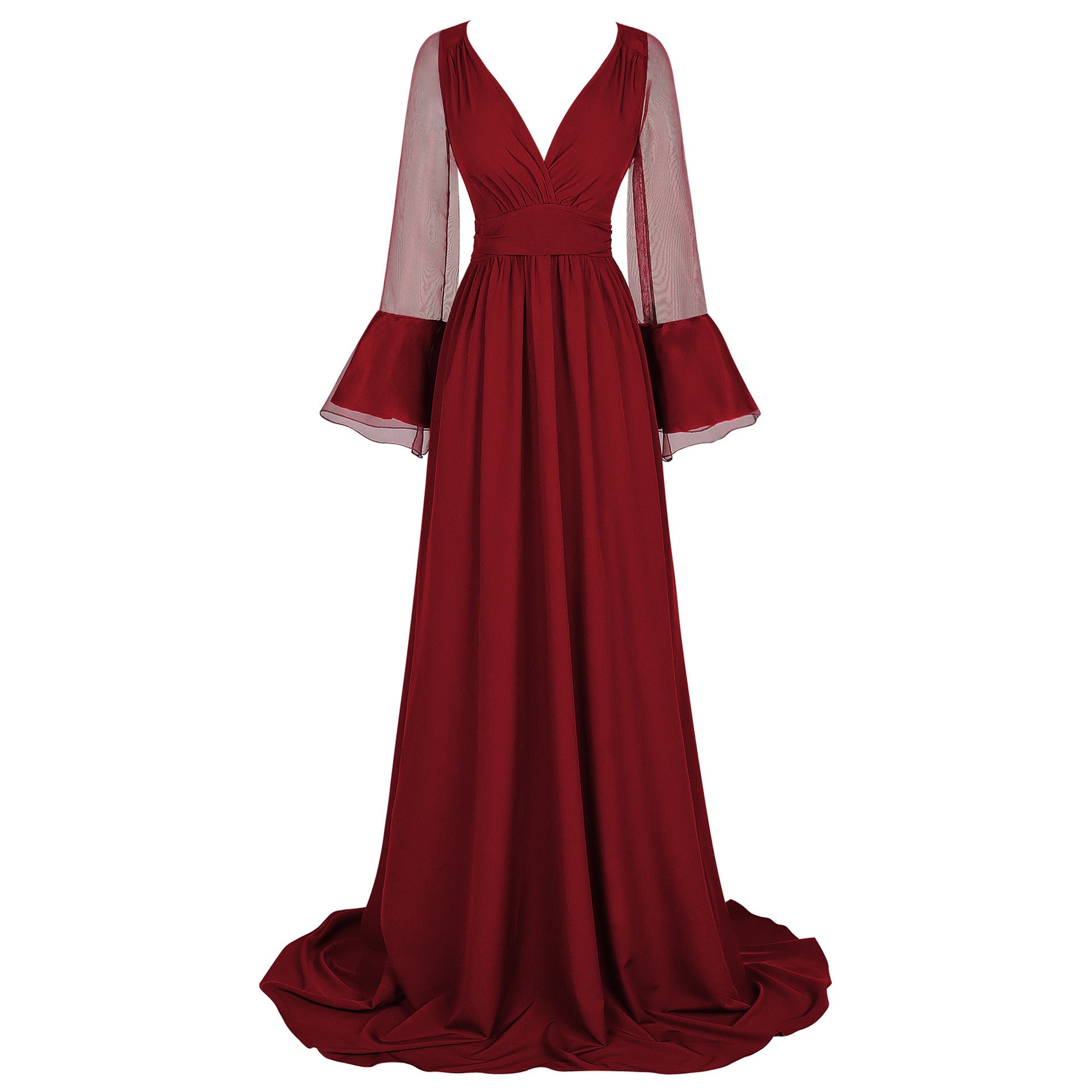 Renaissance And Medieval European Court-style Trailing Dress