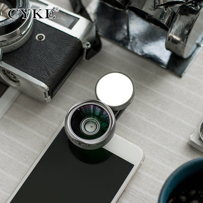 The new external generic mobile phone camera lens wide-angle colorful lights on the beauty of selfies