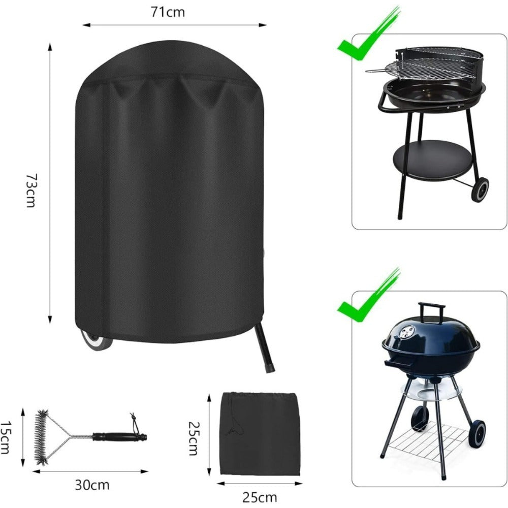 71 73 Cm Black Cover For Outdoor Grill