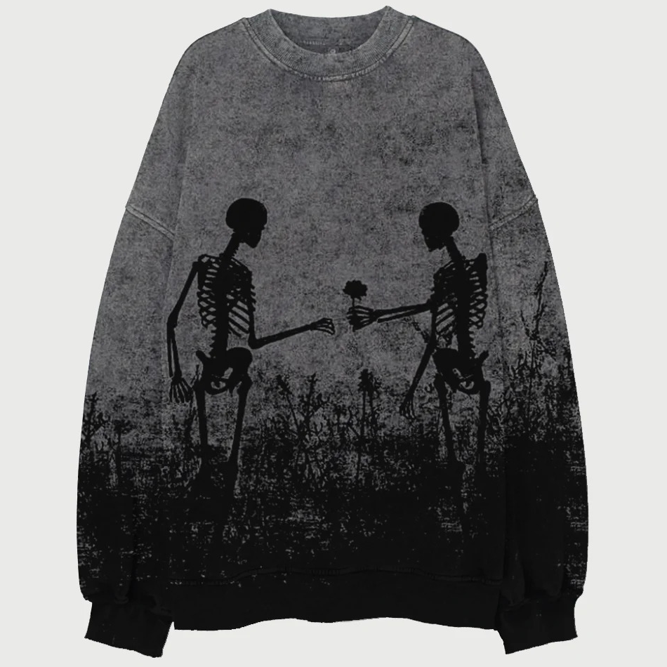 Men's 3D Print T-Shirt, Skeleton and Landscape Designs