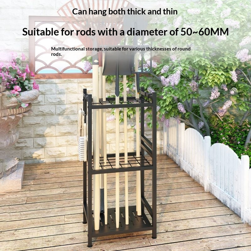 Garden Cart Gardening Tool Storage Rack
