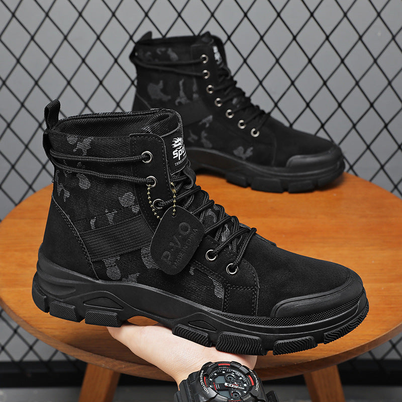 Mens High-top Hiking Mid-cut Boots