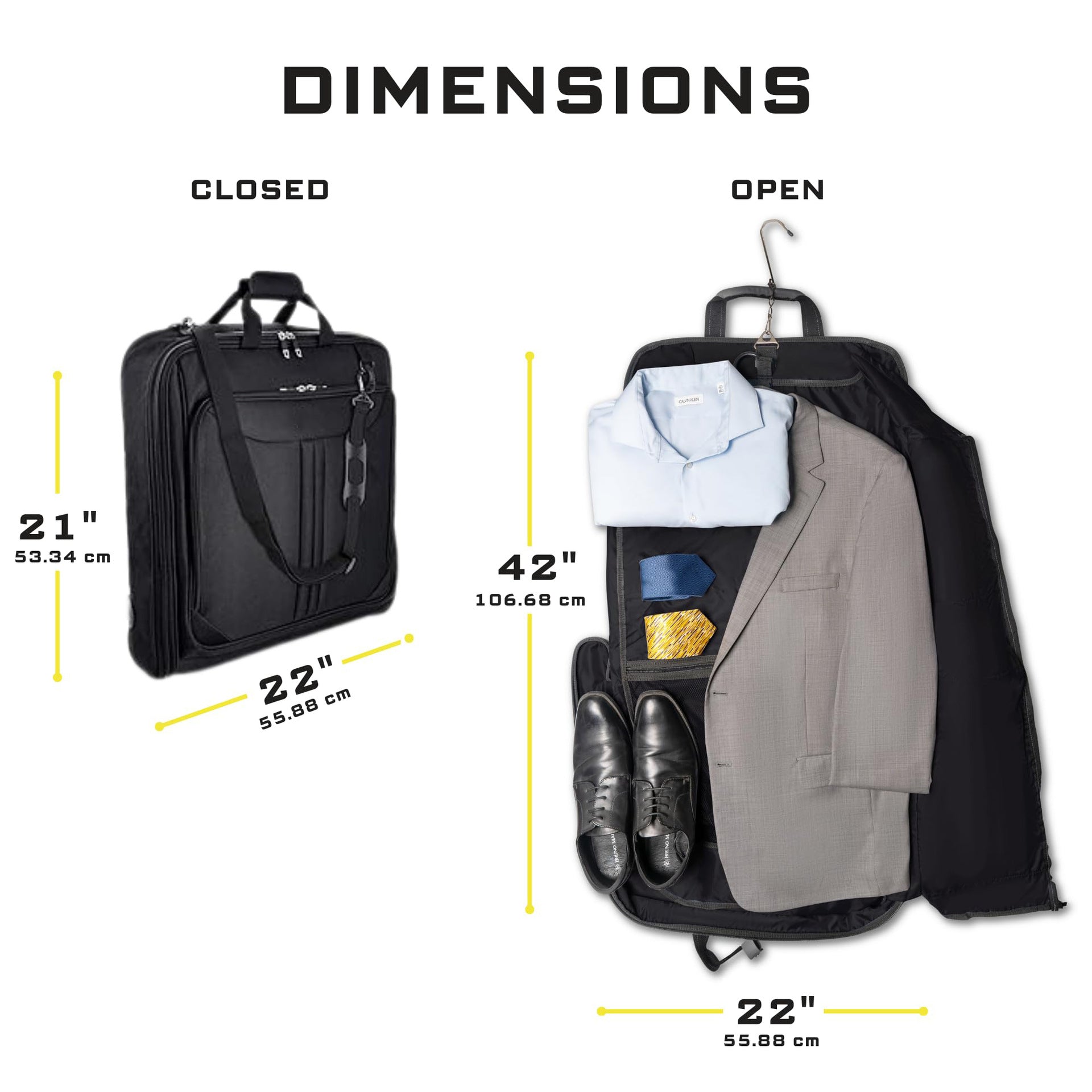 Herens damessen short trip zakelijk reis garment