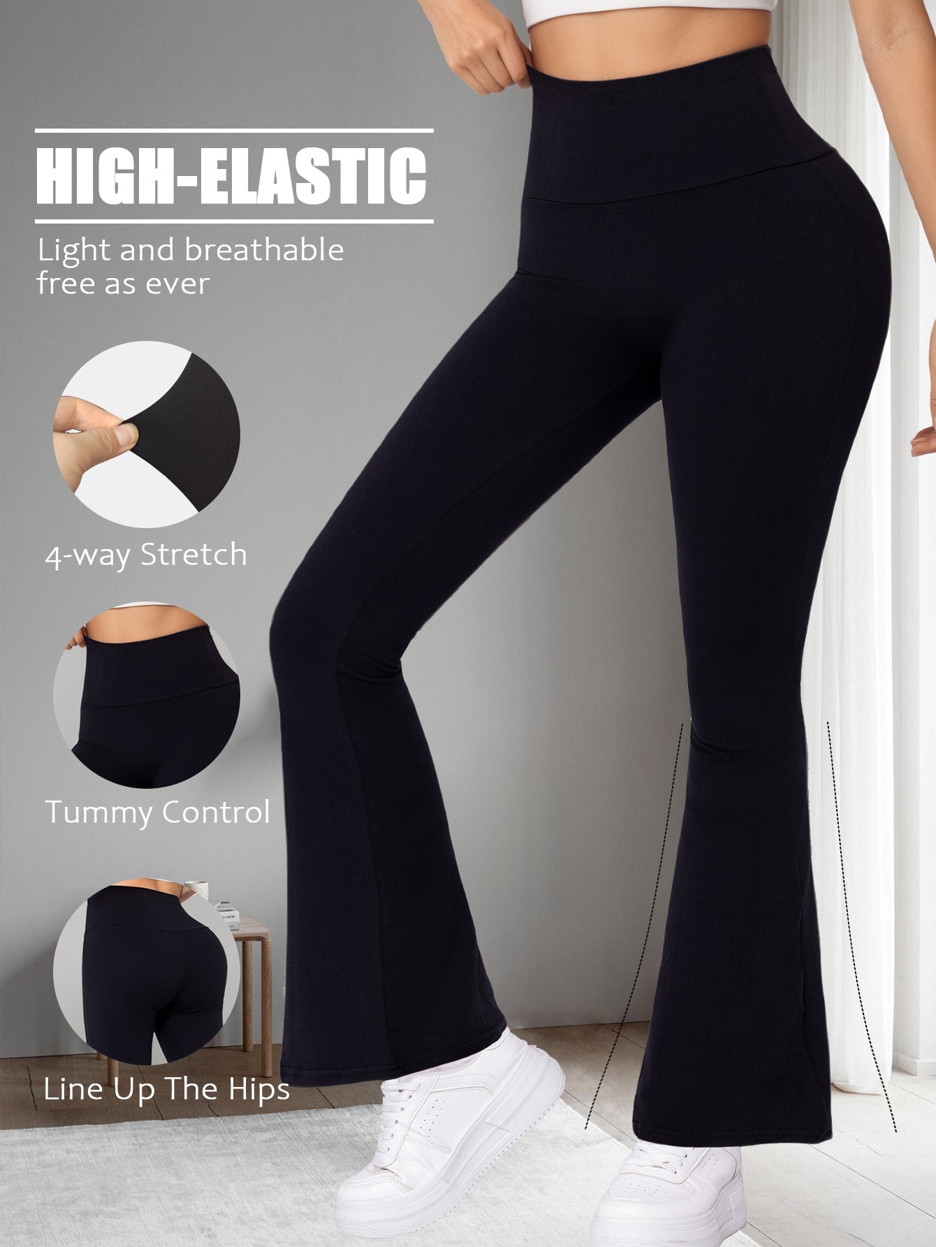 Plus Size Confortbel Workout Leggings Womens Sofy Yoga High