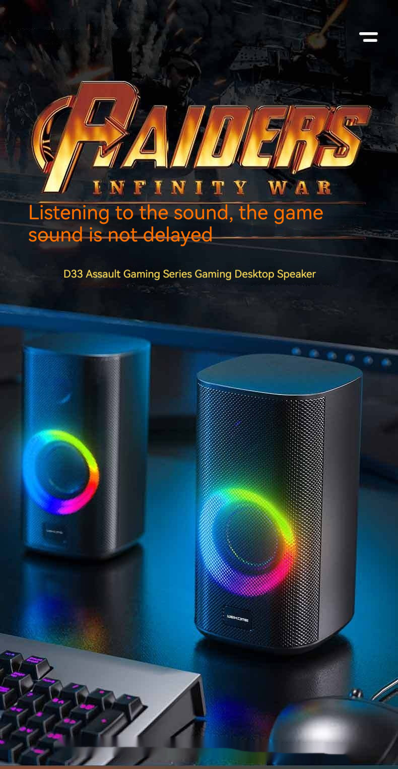 Game Colorful E-sports Desktop Bluetooth Speaker Dual Speaker Computer Stereo