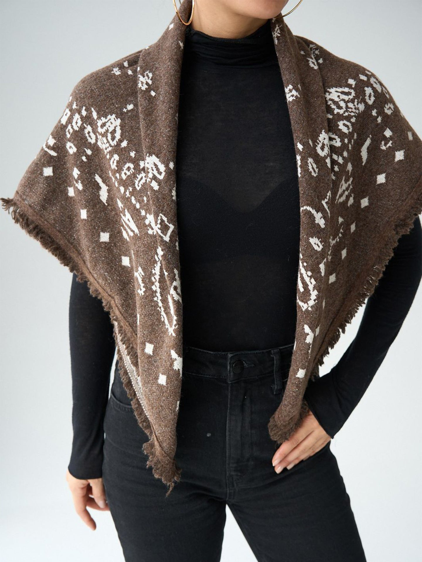Fashionable Versatile And Elegant Square Scarf