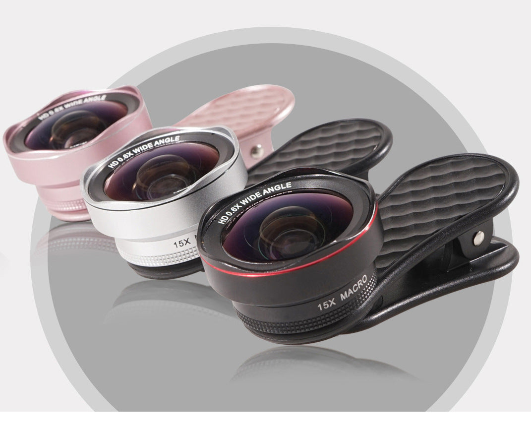 LQ-046 mobile phone lens wide-angle lens + macro external camera mobile phone