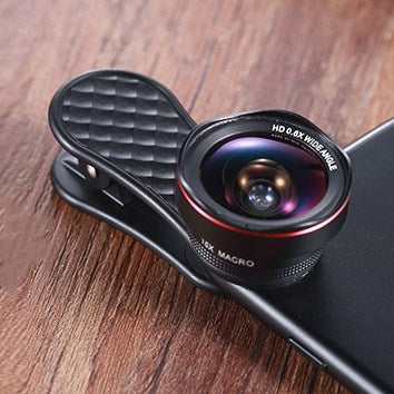 LQ-046 mobile phone lens wide-angle lens + macro external camera mobile phone