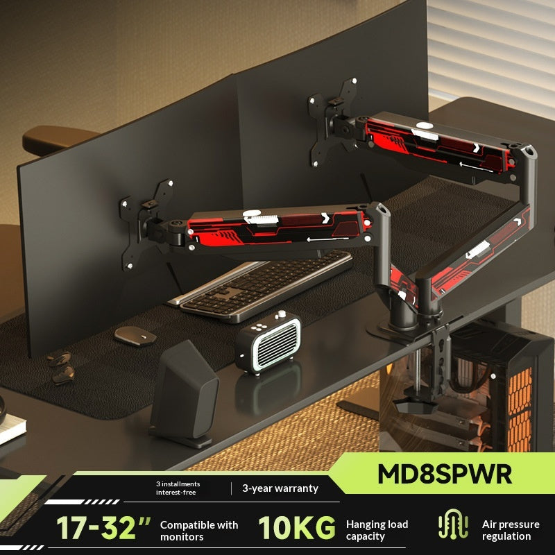 Dual monitorstandaard mechanical cantilever two