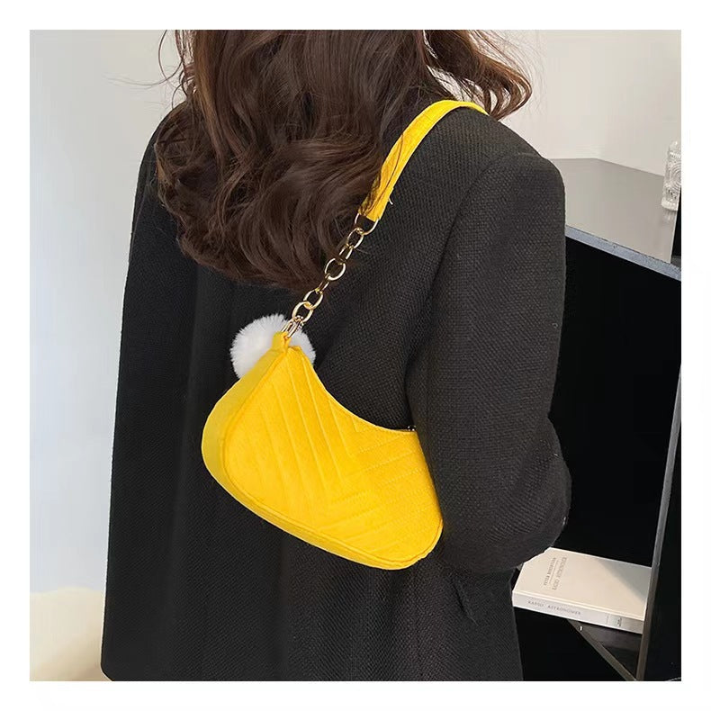 Vintage Felt Crossbody Bag Shoulder for Women
