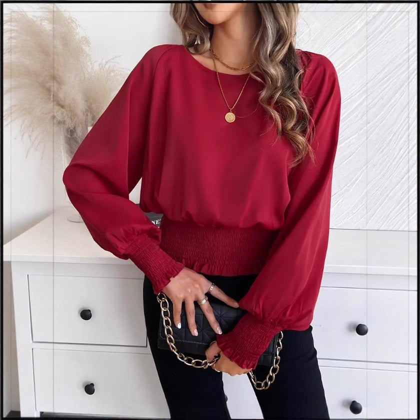 Womens Loose-fitting Top For Fallwinter