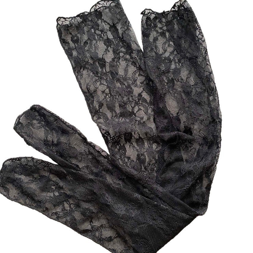 Korean Online Influencer Stretch Lace Over-the-knee Stockings