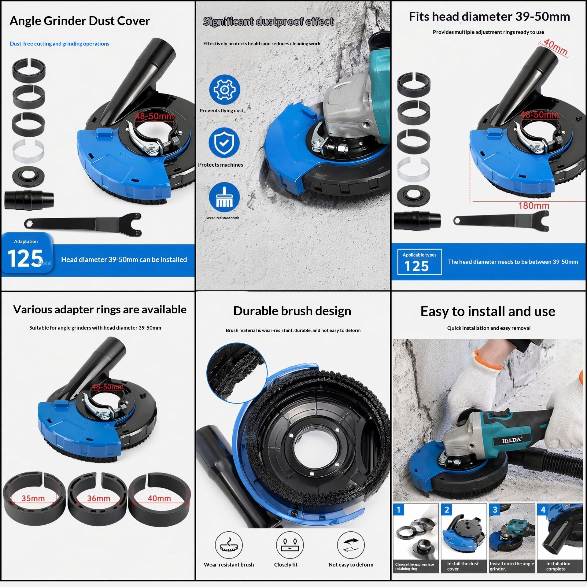 Angle grinder stofhoes polishing machine accessoire