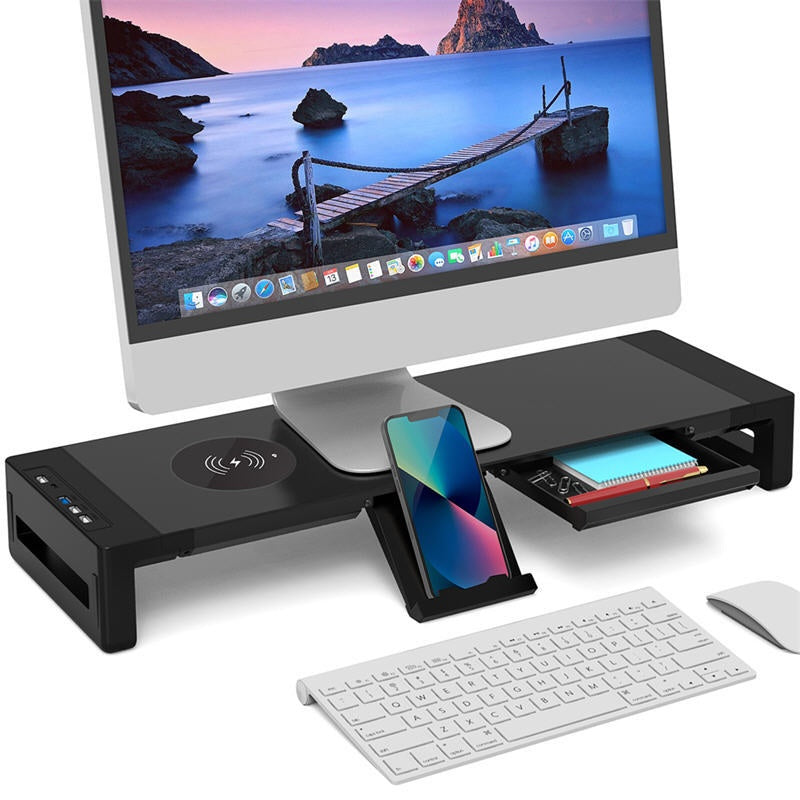 Monitor computer verhoger draadloos charging laptop
