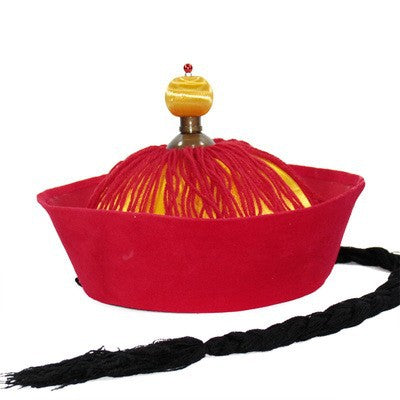 Black Dance Table Performance Hat Emperor Qianlong
