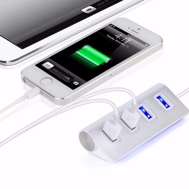 Compatible with iOS, Four-port USB 2.0 HUB hub