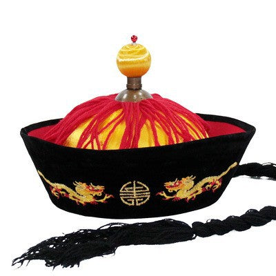Black Dance Table Performance Hat Emperor Qianlong