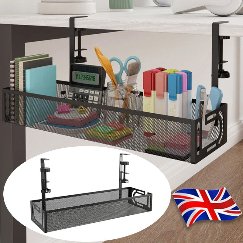 Under Desk Cable Management Tray Cord Holder Storage
