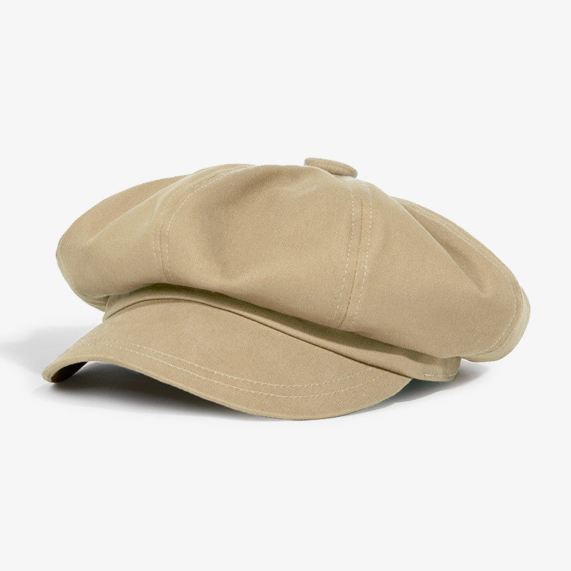 All-matching Newsboy Cap Painter British Retro Hat Octagonal