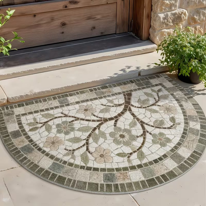 Crystal Velvet Semi-circular Rubber Resistant Soil