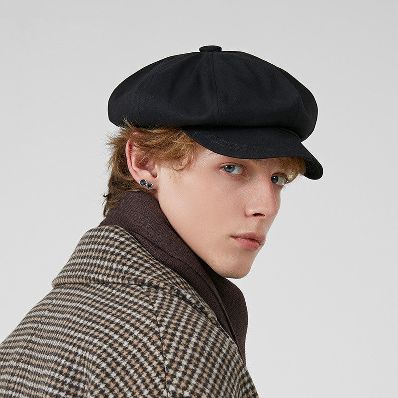 All-matching Newsboy Cap Painter British Retro Hat Octagonal
