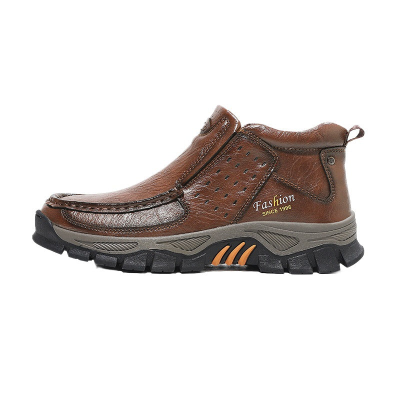 Mens Casual Metal Ankle Boots
