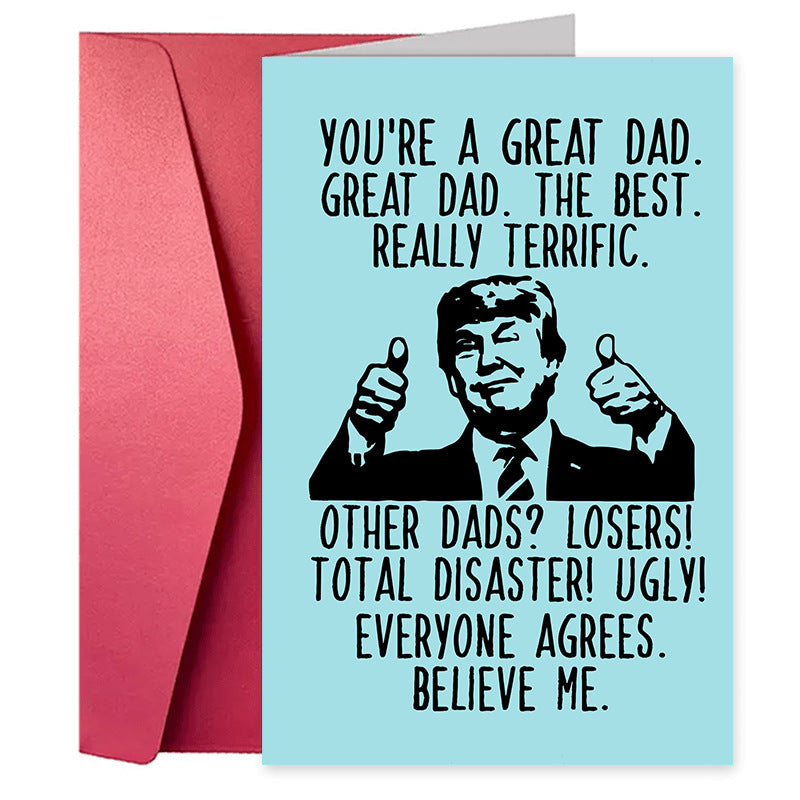 Birthday Greeting Card Funny Text Cartoon