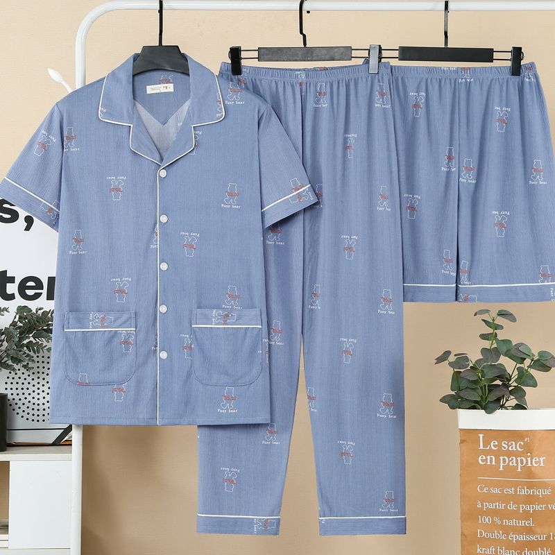 Men's Summer Short-sleeve Pants for Spring and Autumn