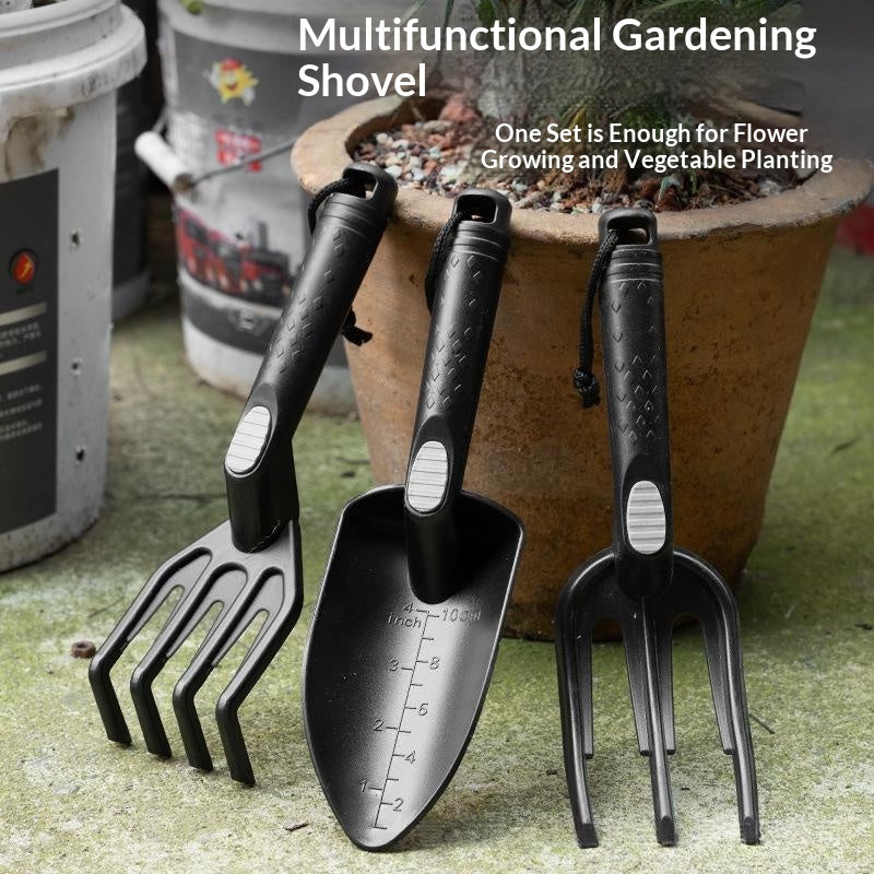 Thickened Garden Tool Three Piece Set With Measurement