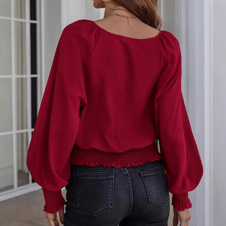 Womens Loose-fitting Top For Fallwinter