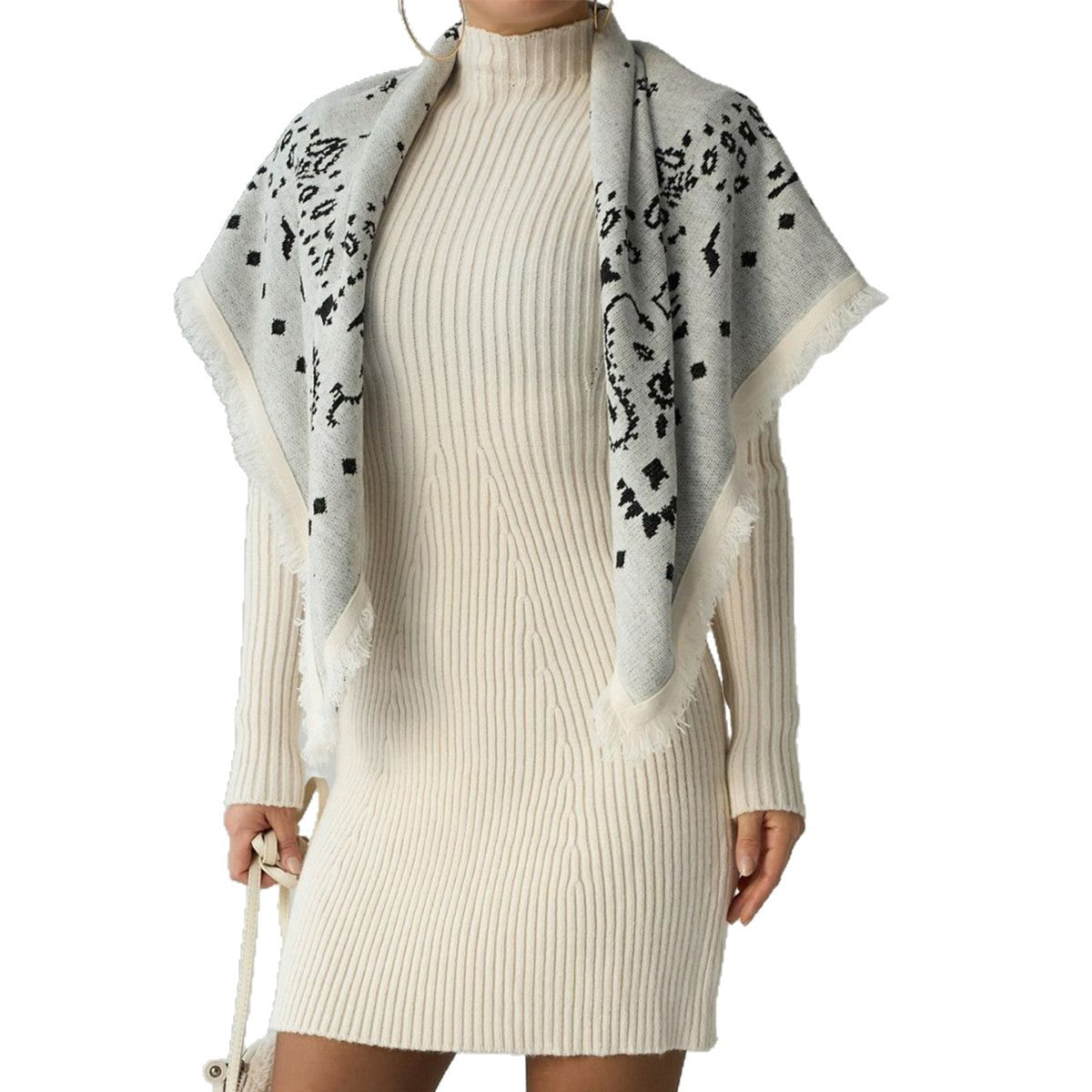 Fashionable Versatile And Elegant Square Scarf