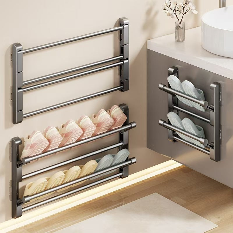 Slipper Rack Wall Mounted Drill Free Shoe Rack