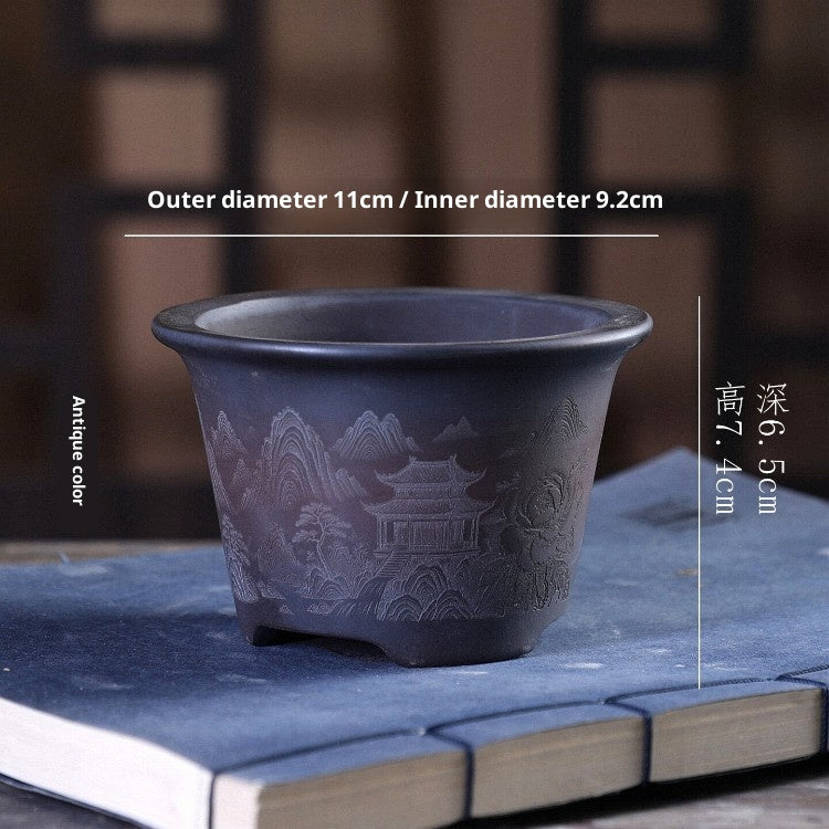 Huishoudelijk bureaublad balkon permeable ademend ceramic pot
