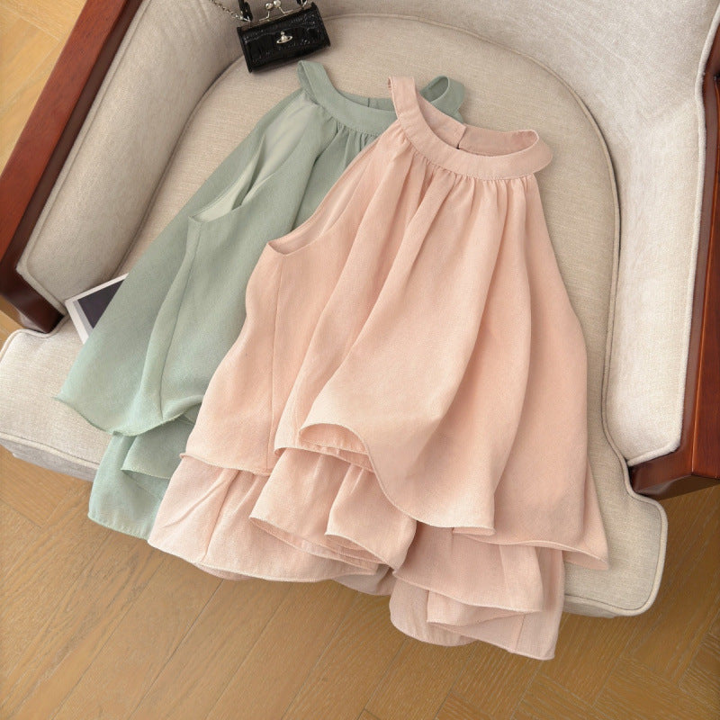 Elegant Sleeveless Blouse For Women, Perfect For Outdoor Wear