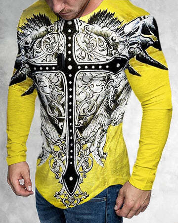 Men's 3D Print T-Shirt, Animal Designs