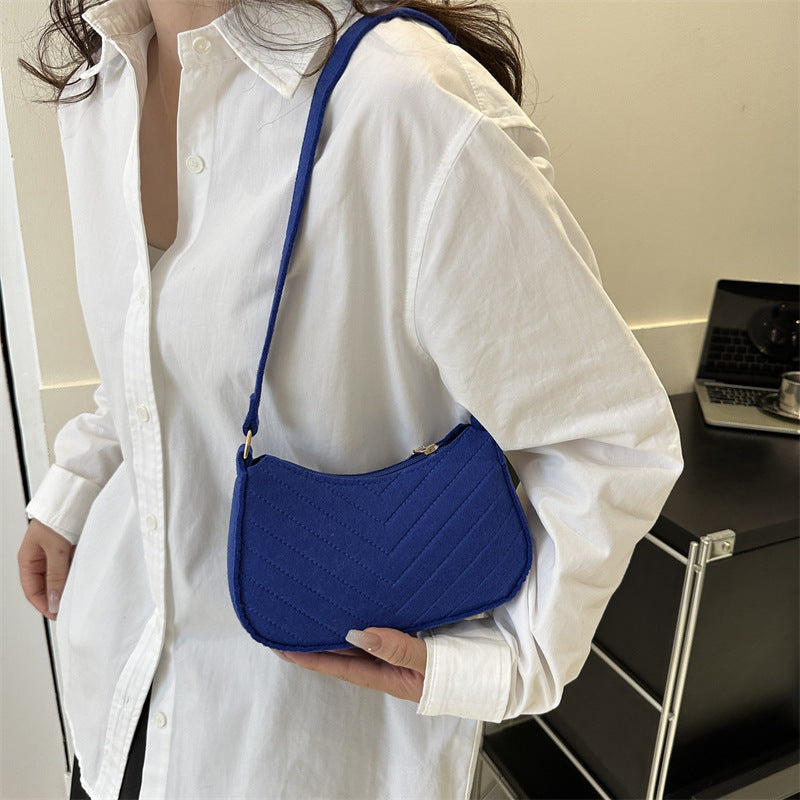 Vintage Felt Crossbody Bag Shoulder for Women