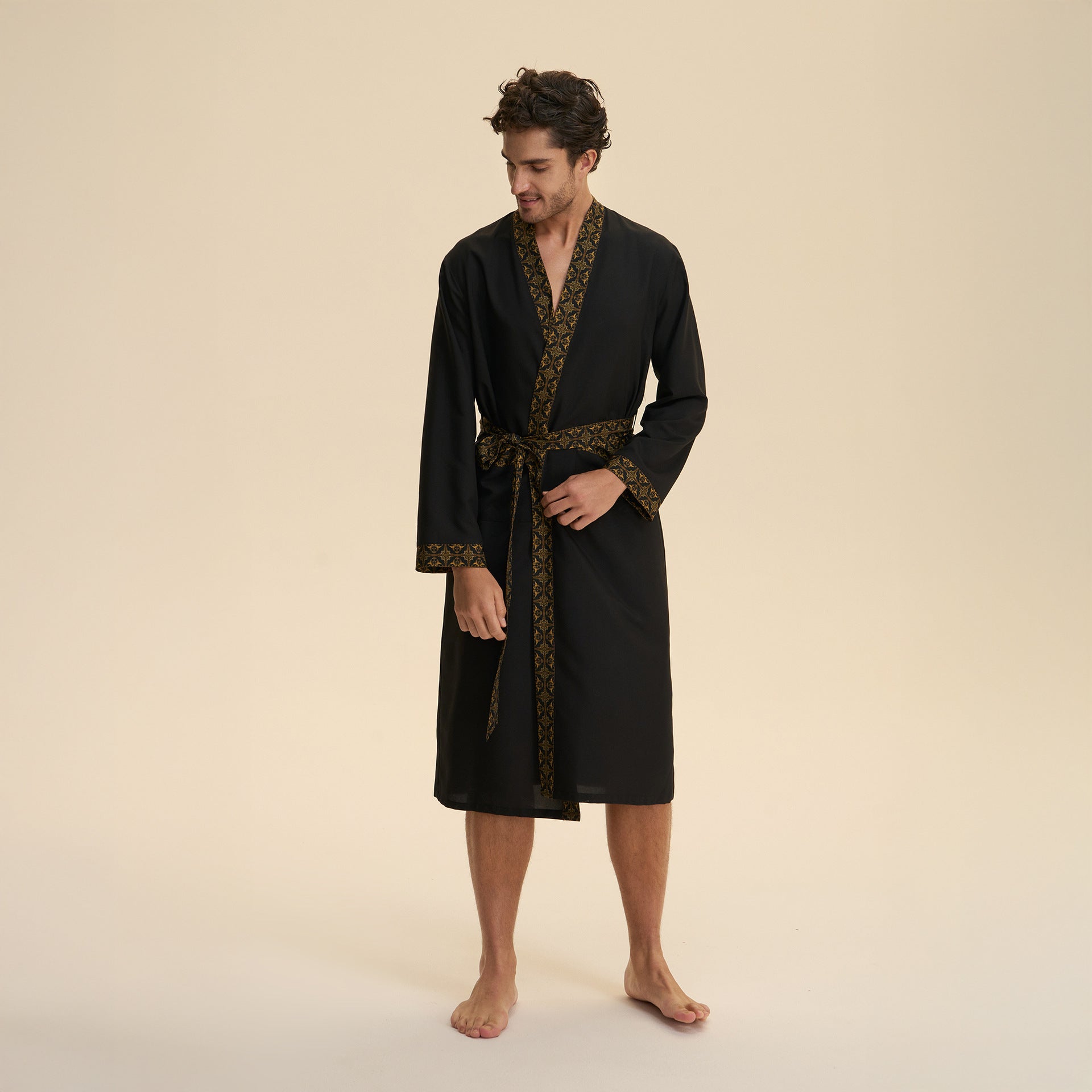 Loose Casual Middle Eastern-style Single Nightgown For Couples Long Cloud-shaped Cotton