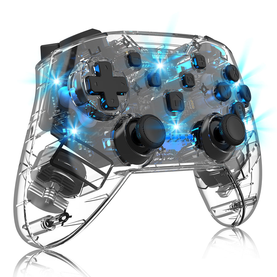Wireless Wake-up Burst Wireless Bluetooth Transparent Lighted Gamepad
