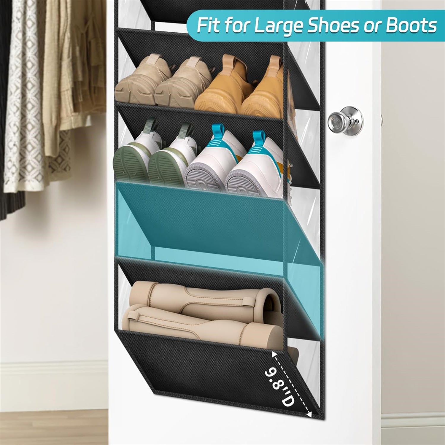 Schoenen organizer 10 vak deur ruimte
