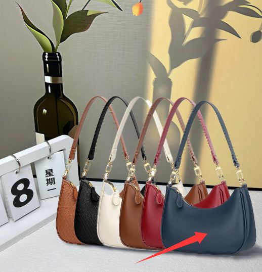 Minimalist Textured Shoulder Bag Trendy Crossbody Bag
